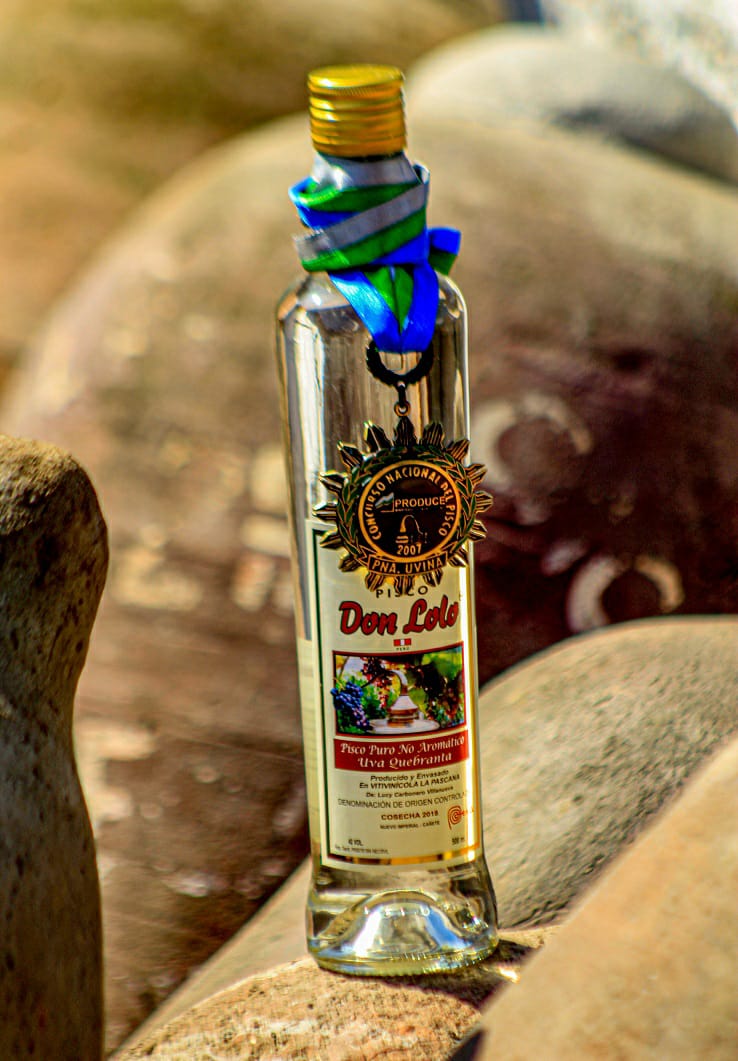 Pisco Puro No Aromát. Uva Quebranta